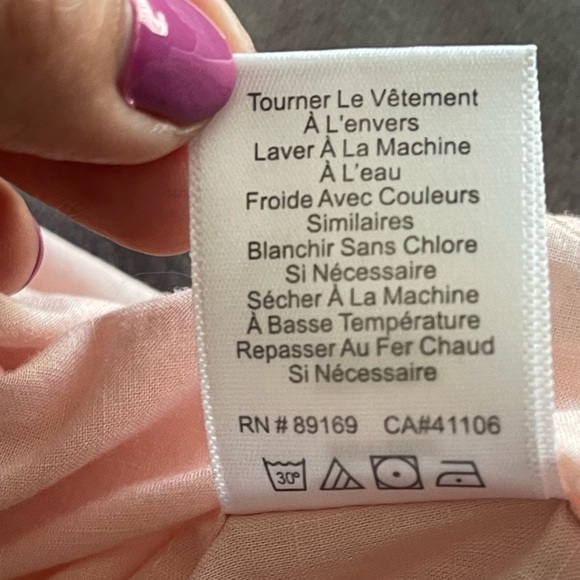 ATM Anthony Thomas Melillo Crosshatch Cotton Button-Down Shirt LARGE Pink Raw - Picture 8 of 11